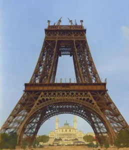 Eiffel tower history eiffel half
