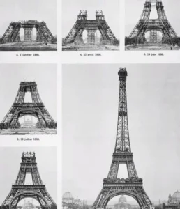 Eiffel tower history eiffel steps of cunstriction