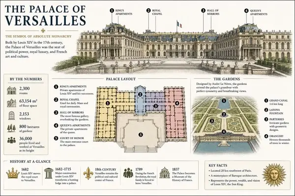 History of Versailles versailles map